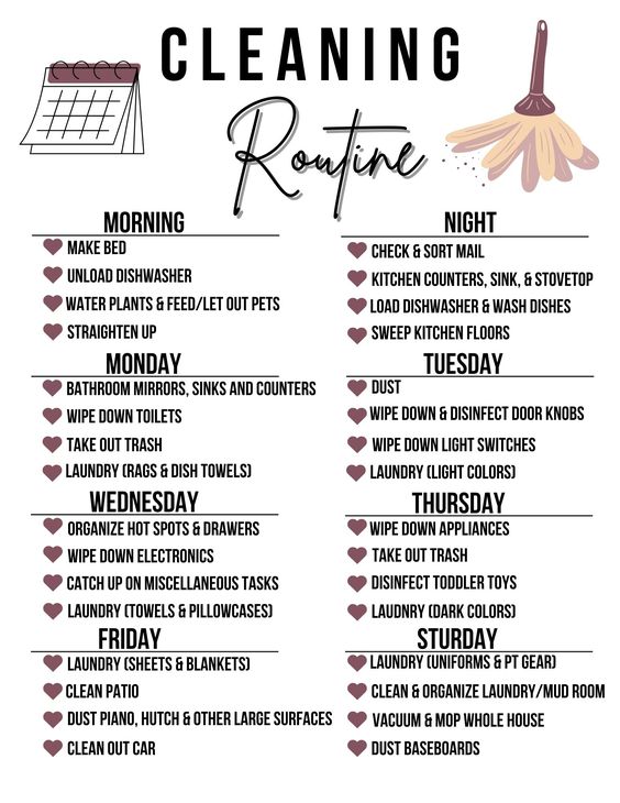 How To Create A Home Cleaning Schedule